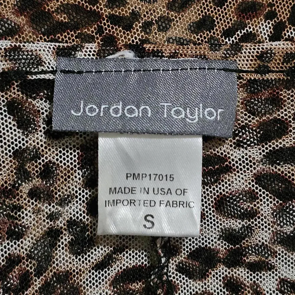 Jordan Taylor Leopard Print Sheer Swimsuit Coverup - Picture 8 of 9